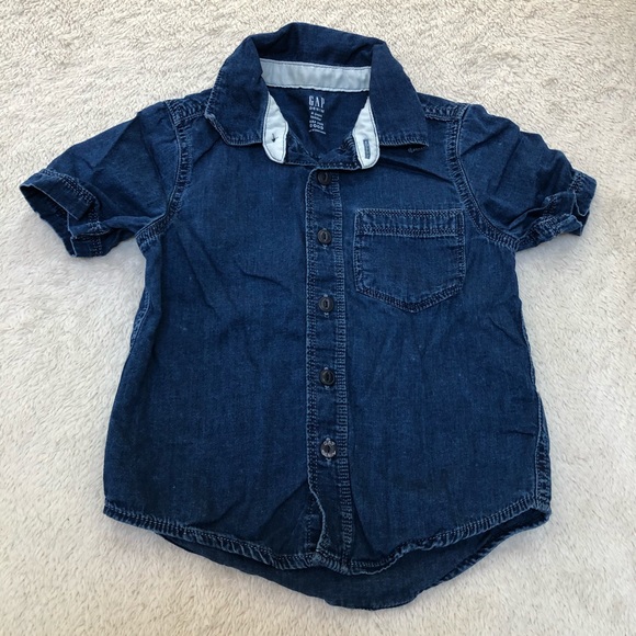 Gap boys denim shirt button down size 4 yrs - Picture 1 of 5